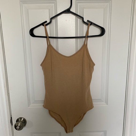 Tan cotton bodysuit - Picture 1 of 5